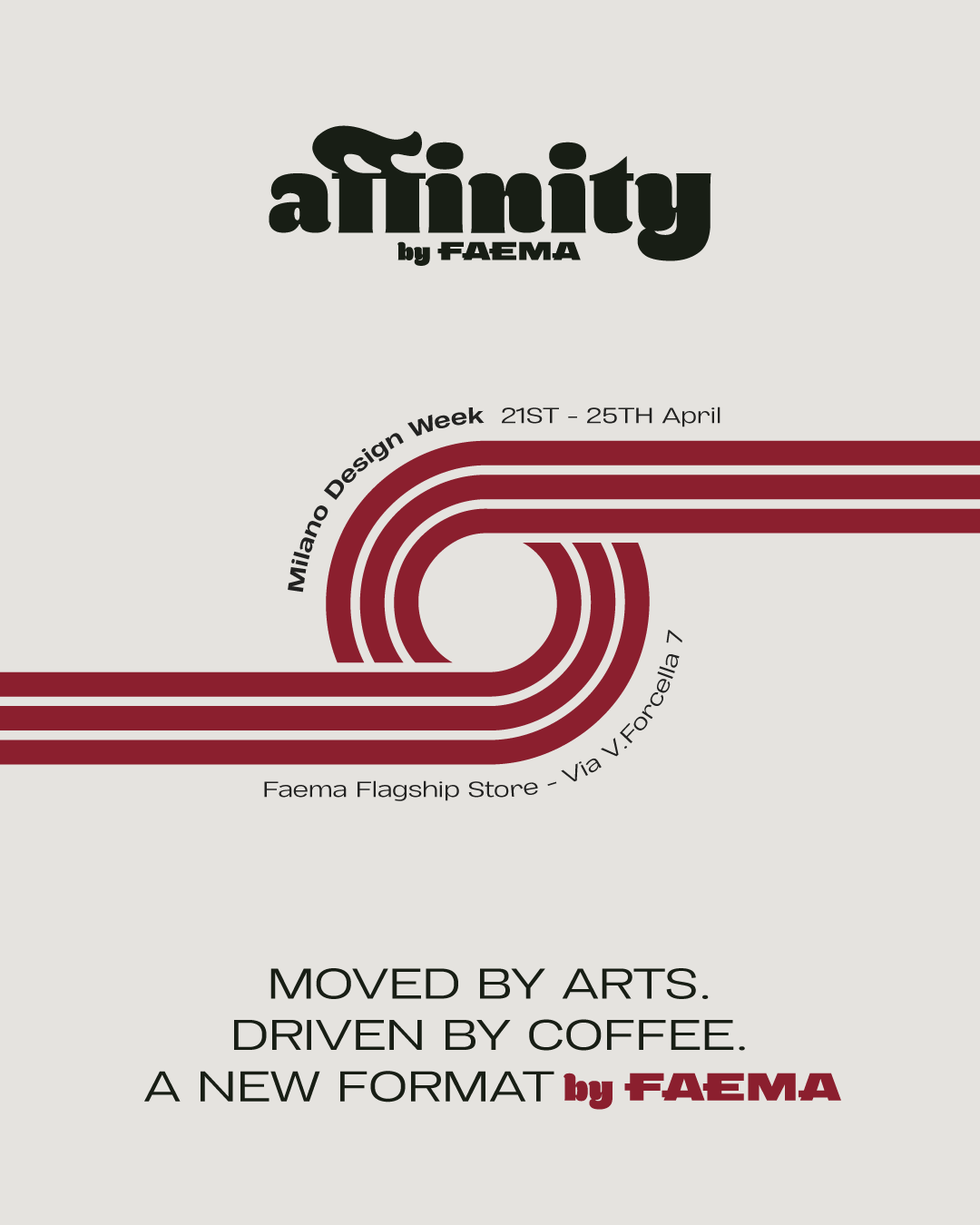 FAEMA – Save the Date – Design Fashion Week Milano 2026